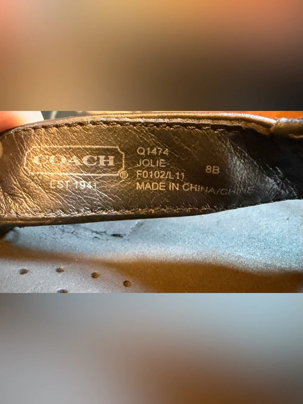 Coach 8B Jolie flip flops
